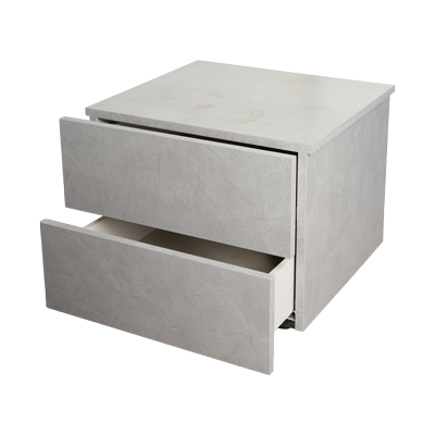 BED SIDE CUPBOARD - GESSO ELM