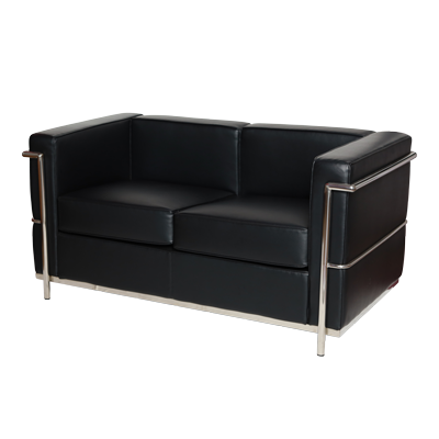 BLACK REXENE 3 + 2 + 1 SOFA WITH S/S SOFA view 2