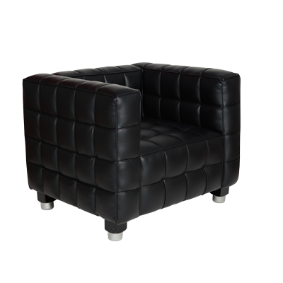 BLACK REXENE BUBBLE SOFA WOODEN LEGS view 3
