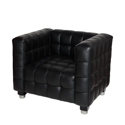 BLACK REXENE BUBBLE SOFA WOODEN LEGS view 2