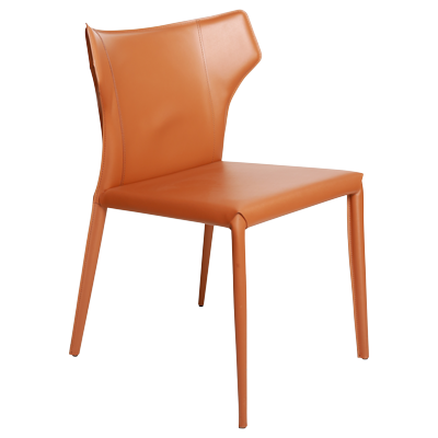 COGNAC COLOR PU DINNING CHAIR
