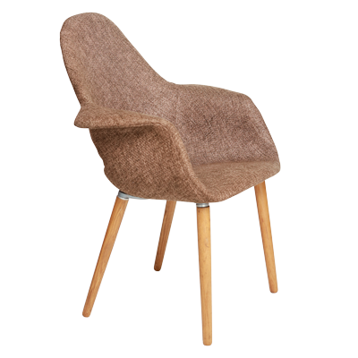 DINNIG CHAR HERITAGE FABRIC WITH WOODEN LEGS