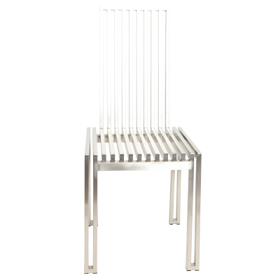 DINNING CHAIR FULL FRAME STAINLEES STEEL view 2