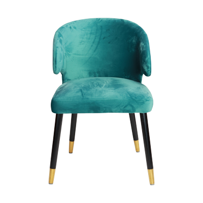 DINNING CHAIR GREEN VELEBVT FABRIC view 2