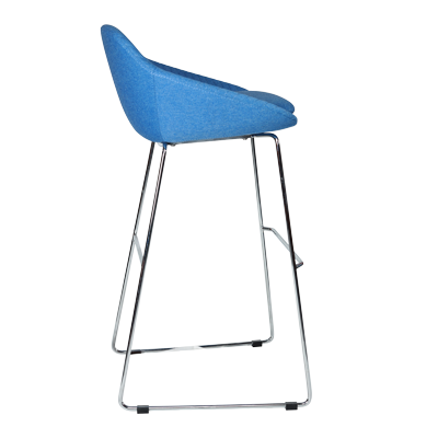 Fabric cover, high density foam, chrome base. ( 510*500*990 ) AR-SYS-CH-10 view 2