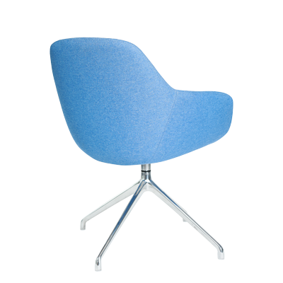Fabric cover, high density foam, chrome base. ( 570*620*825 ) view 3