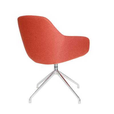 Fabric cover, high density foam, chrome base. ( 570*620*825 ) view 3