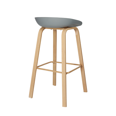 GERY TOP BAR STOOL WITH LAMINATED METAL LEGS (8319) view 3