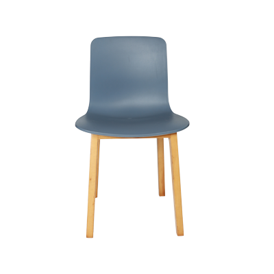 GREY PLASTIC WITH WOODEN LEGS view 2