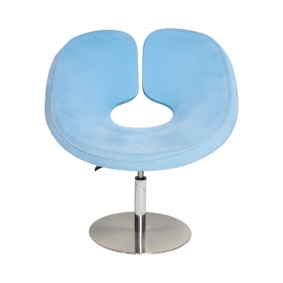 LOUNGE BLUE ROTATING CHAIR WITH GAS LIFT S/S BASE (831) view 2