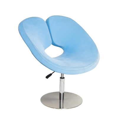 LOUNGE BLUE ROTATING CHAIR WITH GAS LIFT S/S BASE (831)