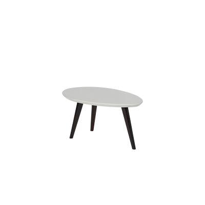 MEDIUM SIZE COFFEE TABLE MDF MELAMINE QUOTED WIH WOODEN LEGS