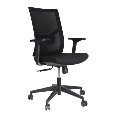 Mid back mesh cover,nylon back, molded foam