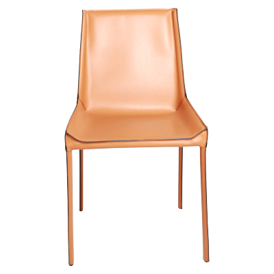 ORANGE PU DINNING CHAIR view 2