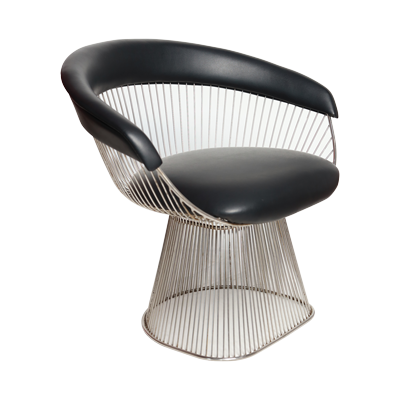 PU LOUNGE PEACOCK CHAIR WITH S/S FRAME view 2