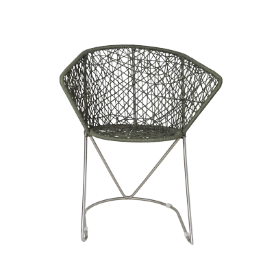 SEMI OUTDOOR SINGLE CHAIR S/S COATED LEGS view 2