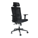 High Back Fabric Mesh PA BLACK Nylon back