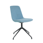 Back & Seat Injection Black Aluminium Base Without Castor