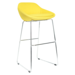 Fabric cover, high density foam, chrome base. ( 510*500*990 ) AR-SYS-CH-10