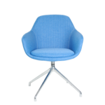 Fabric cover, high density foam, chrome base. ( 570*620*825 )