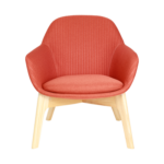 Fabric cover, high density foam, wooden base. ( 740*730*825 )