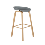 GERY TOP BAR STOOL WITH LAMINATED METAL LEGS (8319)