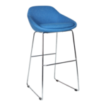 Fabric cover, high density foam, chrome base. ( 510*500*990 ) AR-SYS-CH-10