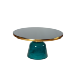 COFFEE TABLE GOLDLINE / BLUE GLASS