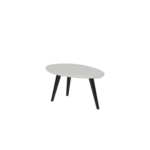 MEDIUM SIZE COFFEE TABLE MDF MELAMINE QUOTED WIH WOODEN LEGS