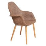 DINNIG CHAR HERITAGE FABRIC WITH WOODEN LEGS