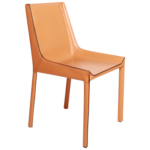 ORANGE PU DINNING CHAIR