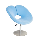 LOUNGE BLUE ROTATING CHAIR WITH GAS LIFT S/S BASE (831)